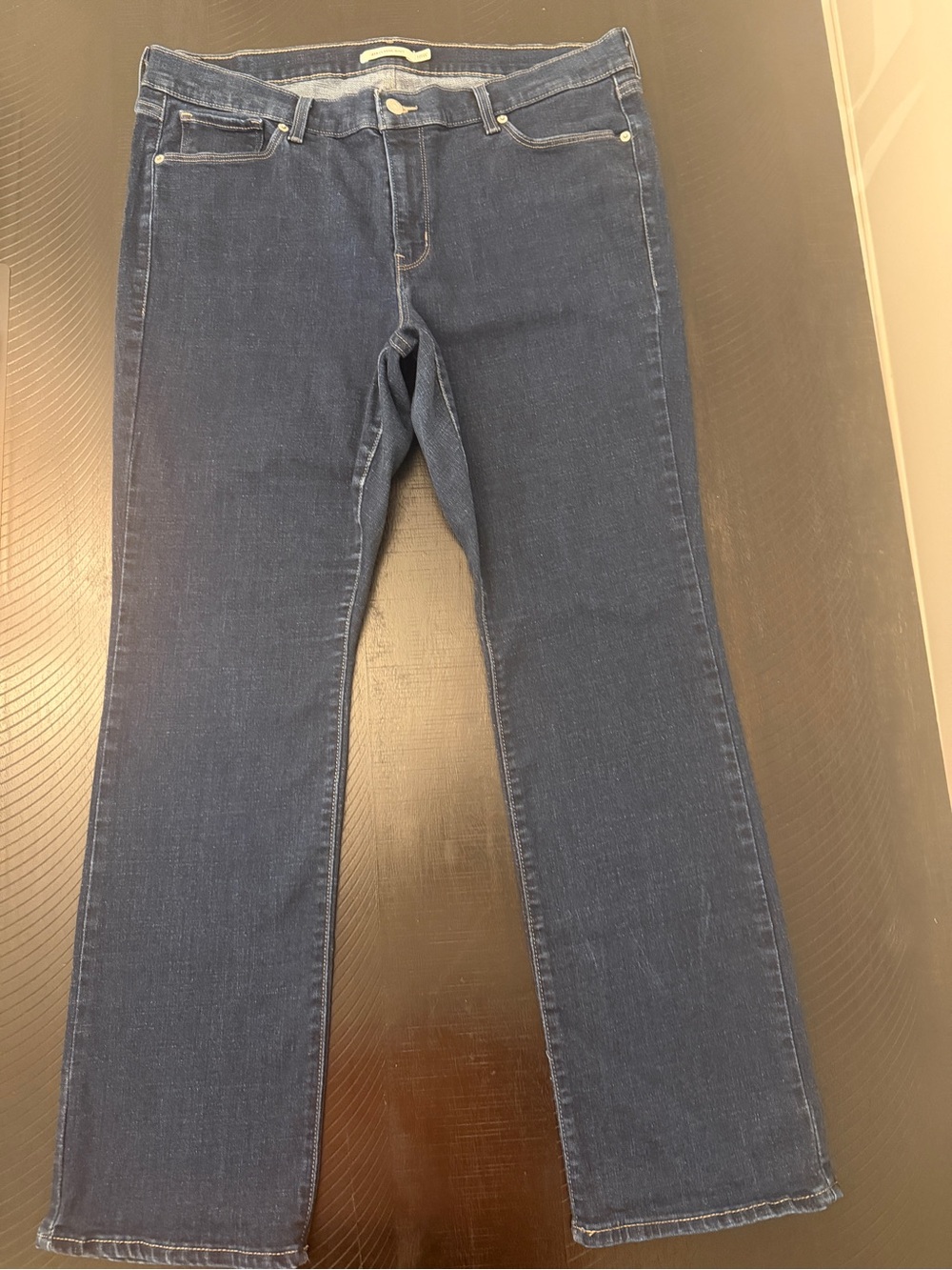 Levi’s 415 Classic Bootcut Dark Wash Cotton Blend Western Jeans Women Sz 18W